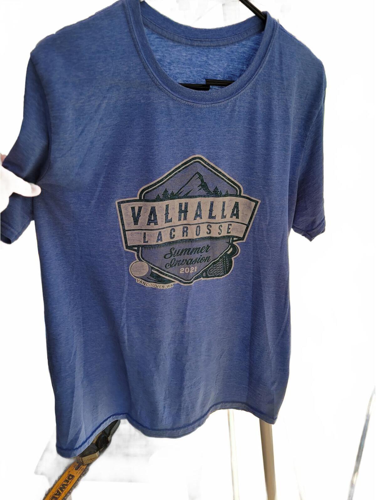 Valhalla Lacrosse Summer Conversion 2021 Blue TShirt